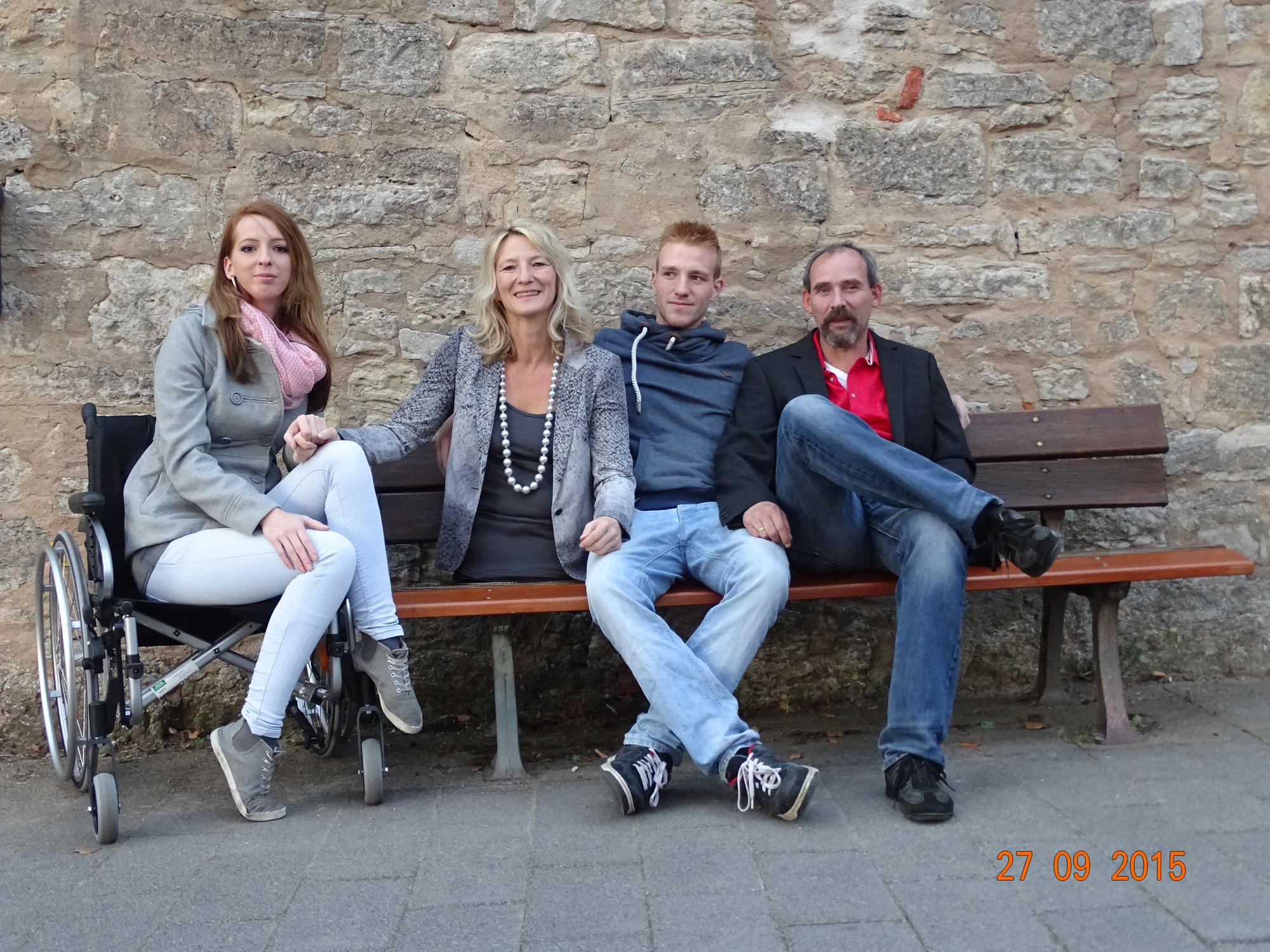 Silke Naun-Bates mit Familie
