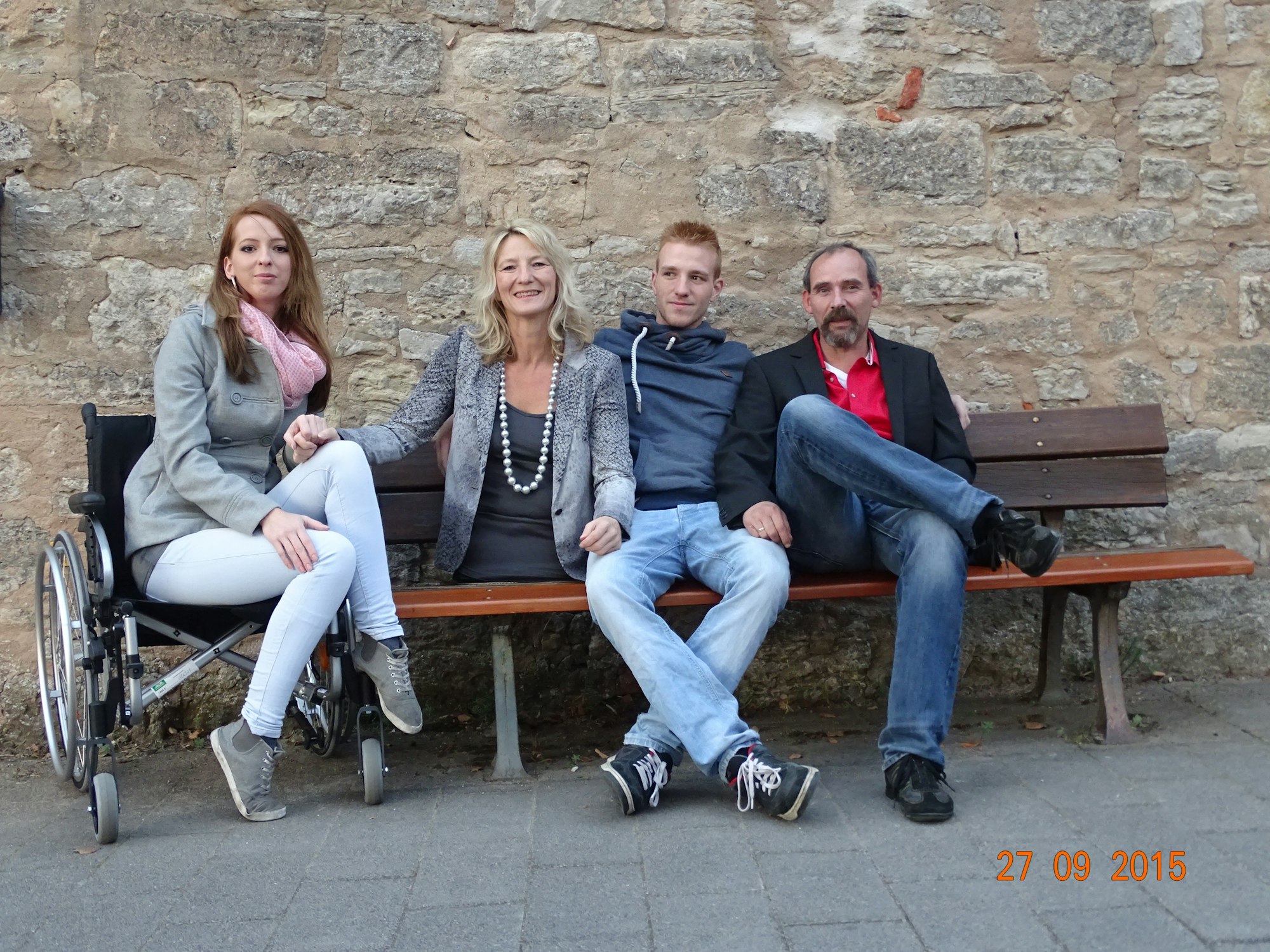 Silke Naun-Bates mit Familie