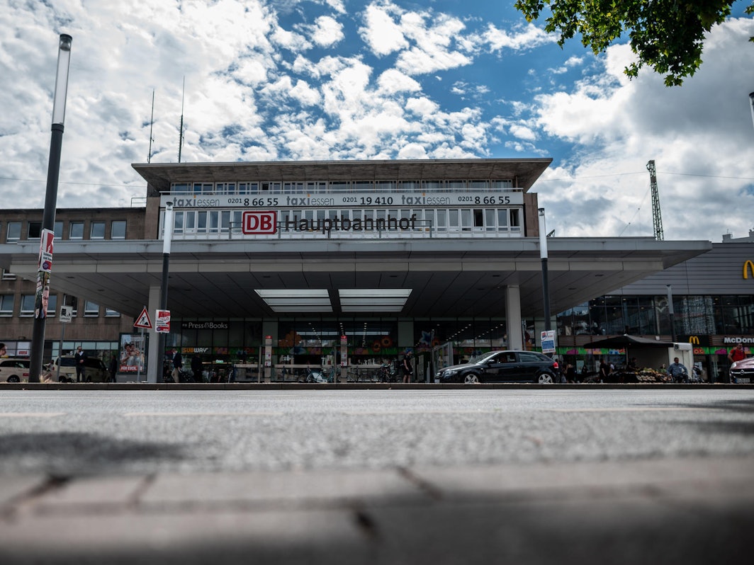 Das Gebäude des Hauptbahnhofs in Essen
