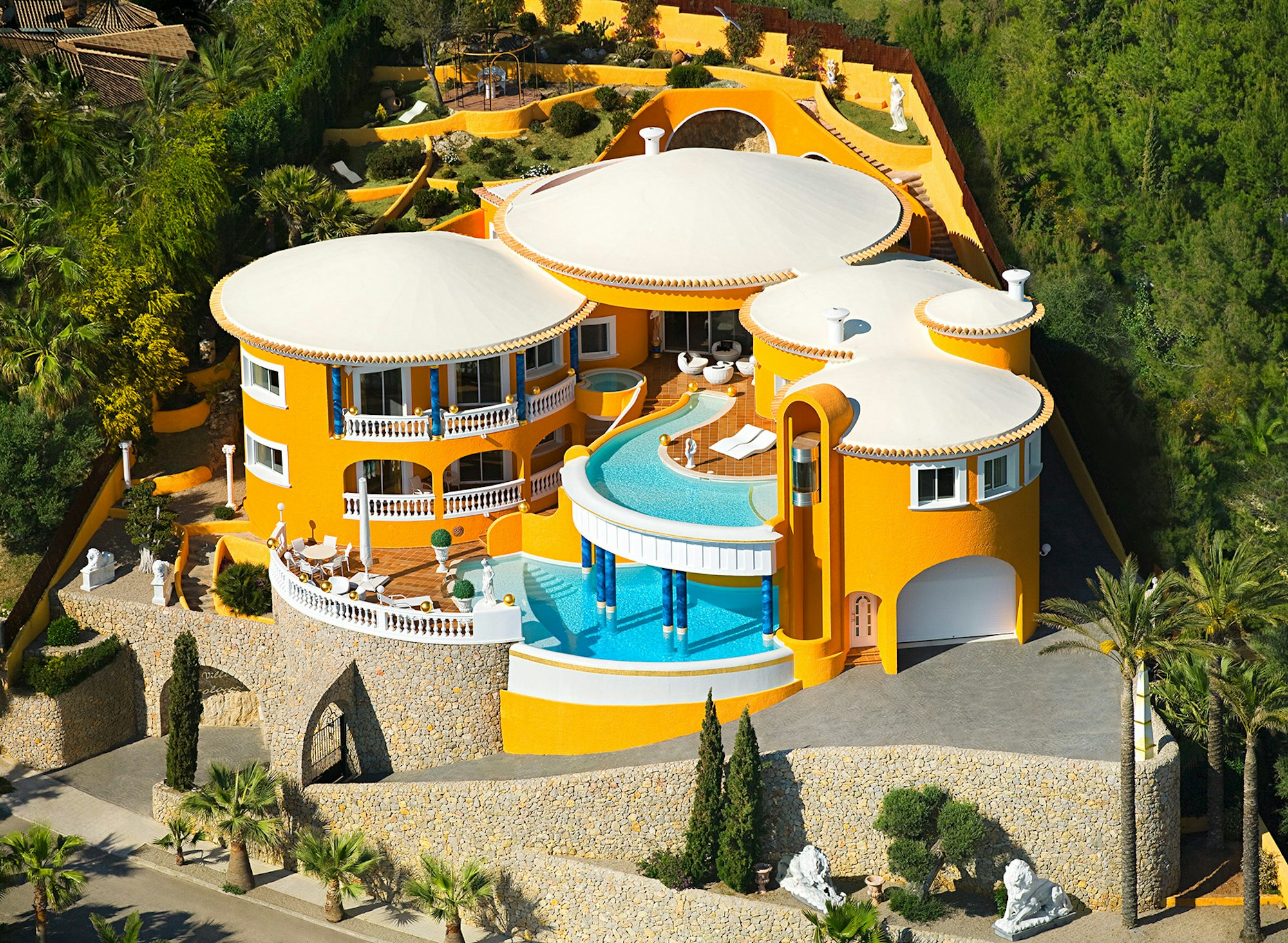 2. Villa Colani Luftaufnahme