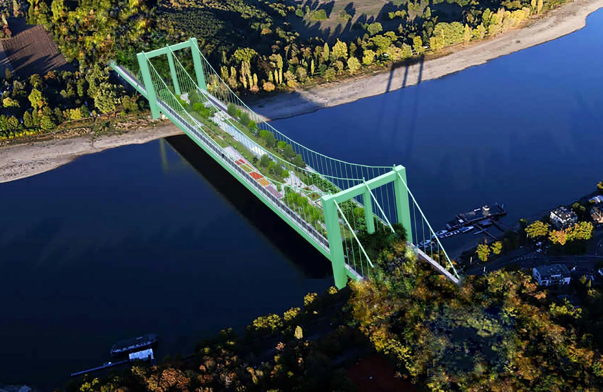 Rodenkirchener Brücke oben