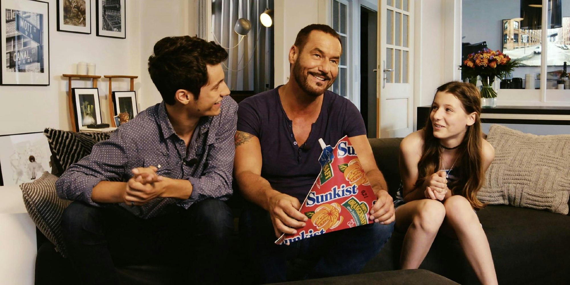 Silvan Leirich und seine Kinder