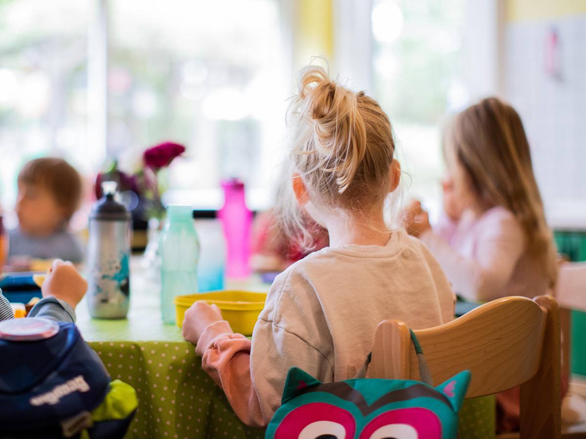 Kinder in der evangelischen Kindertagesstätte in Rath.