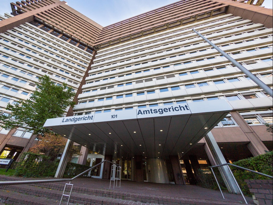 Das Kölner Justizzentrum mit Land- und Amtsgericht von außen