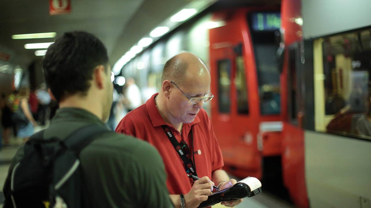 Fahrgastkontrolle bei der KVB