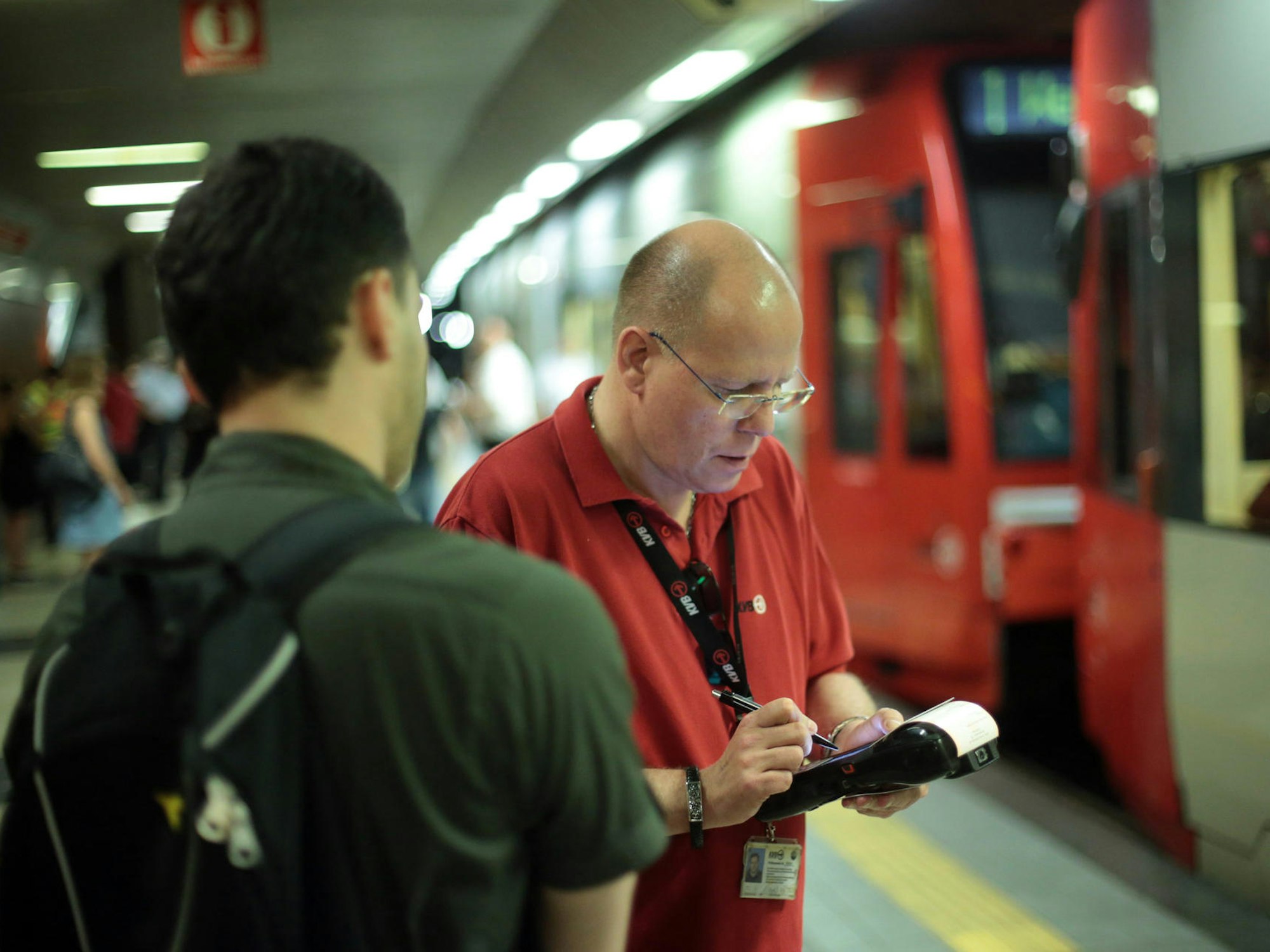 Fahrgastkontrolle bei der KVB