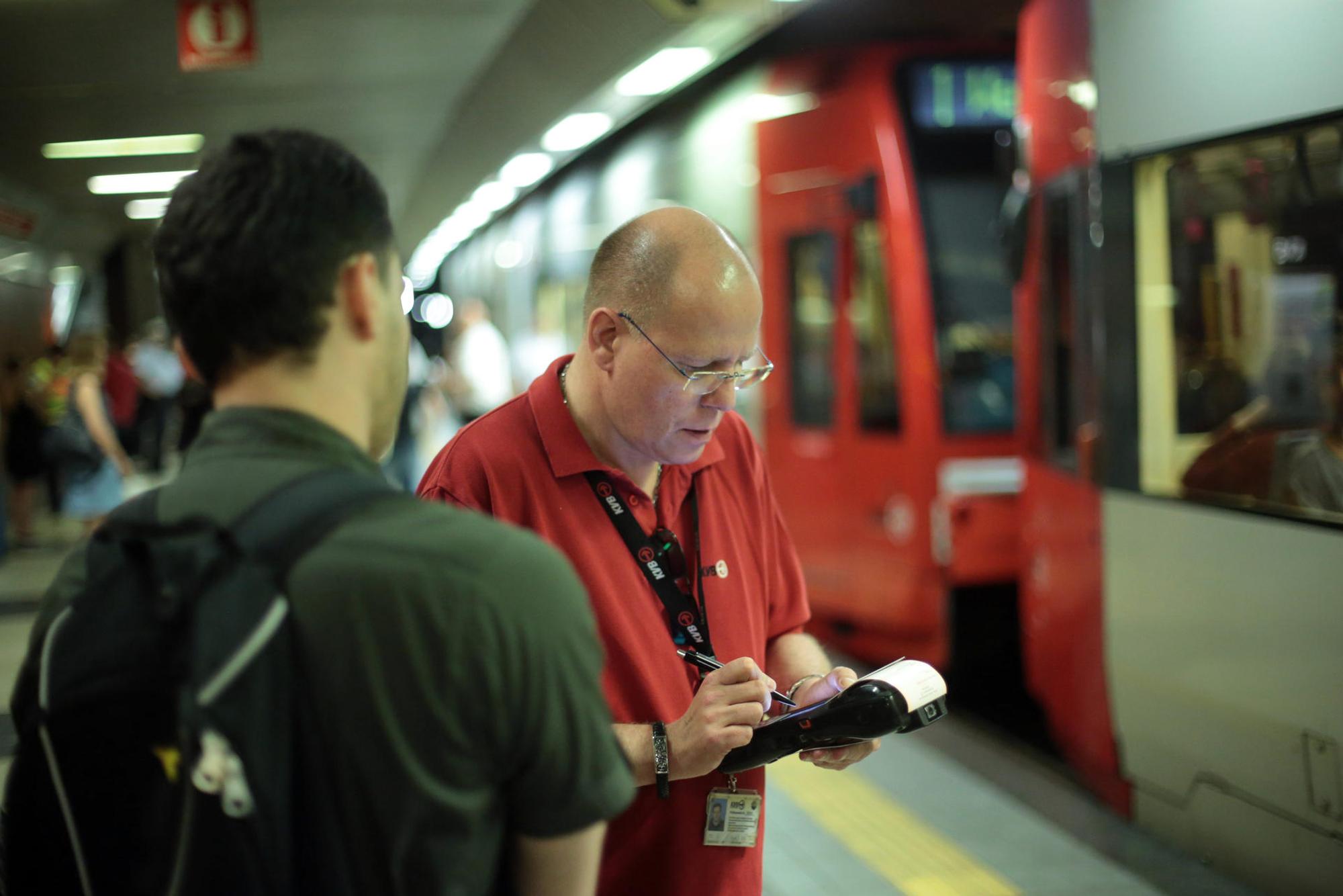 Fahrgastkontrolle bei der KVB