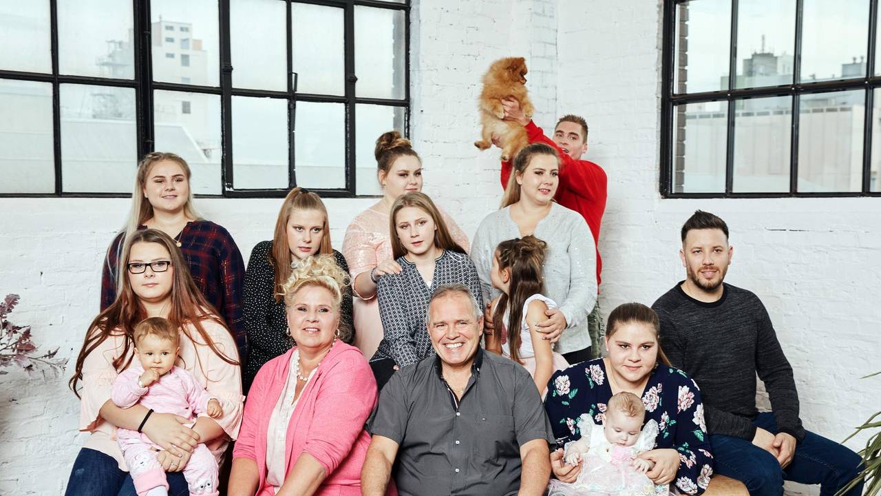 Ein undatiertes Familienfoto der Großfamilie Wollny.