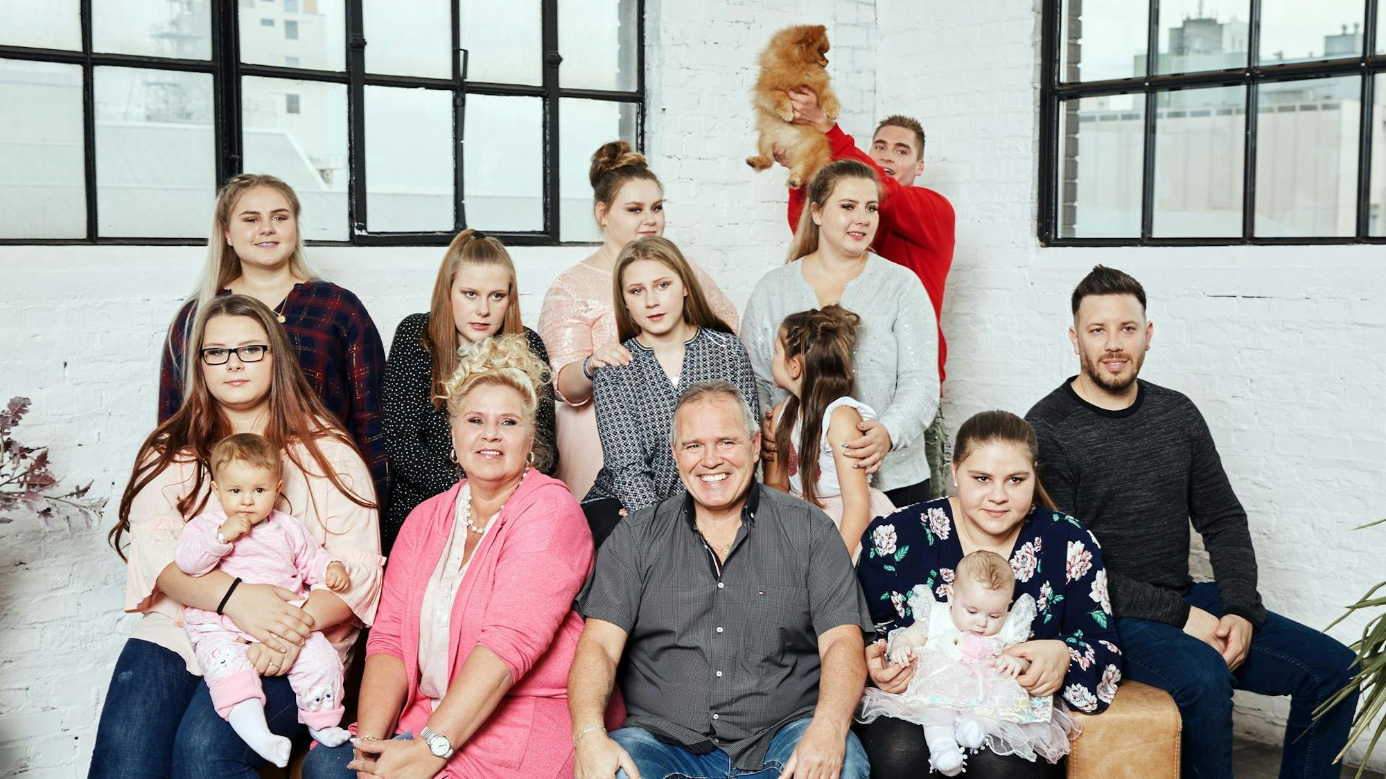 Ein undatiertes Familienfoto der Großfamilie Wollny.