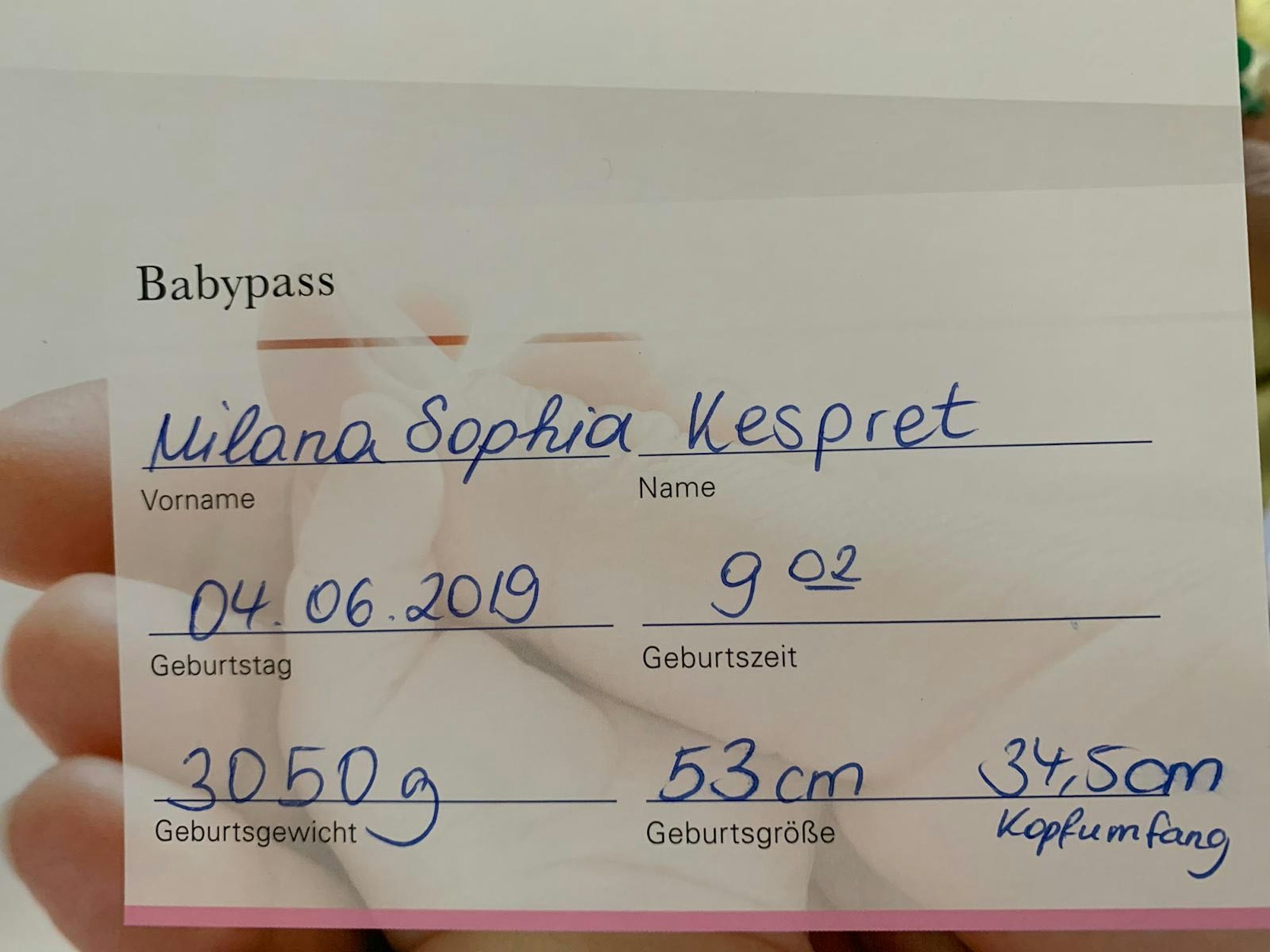 annika gassner geburt babypass