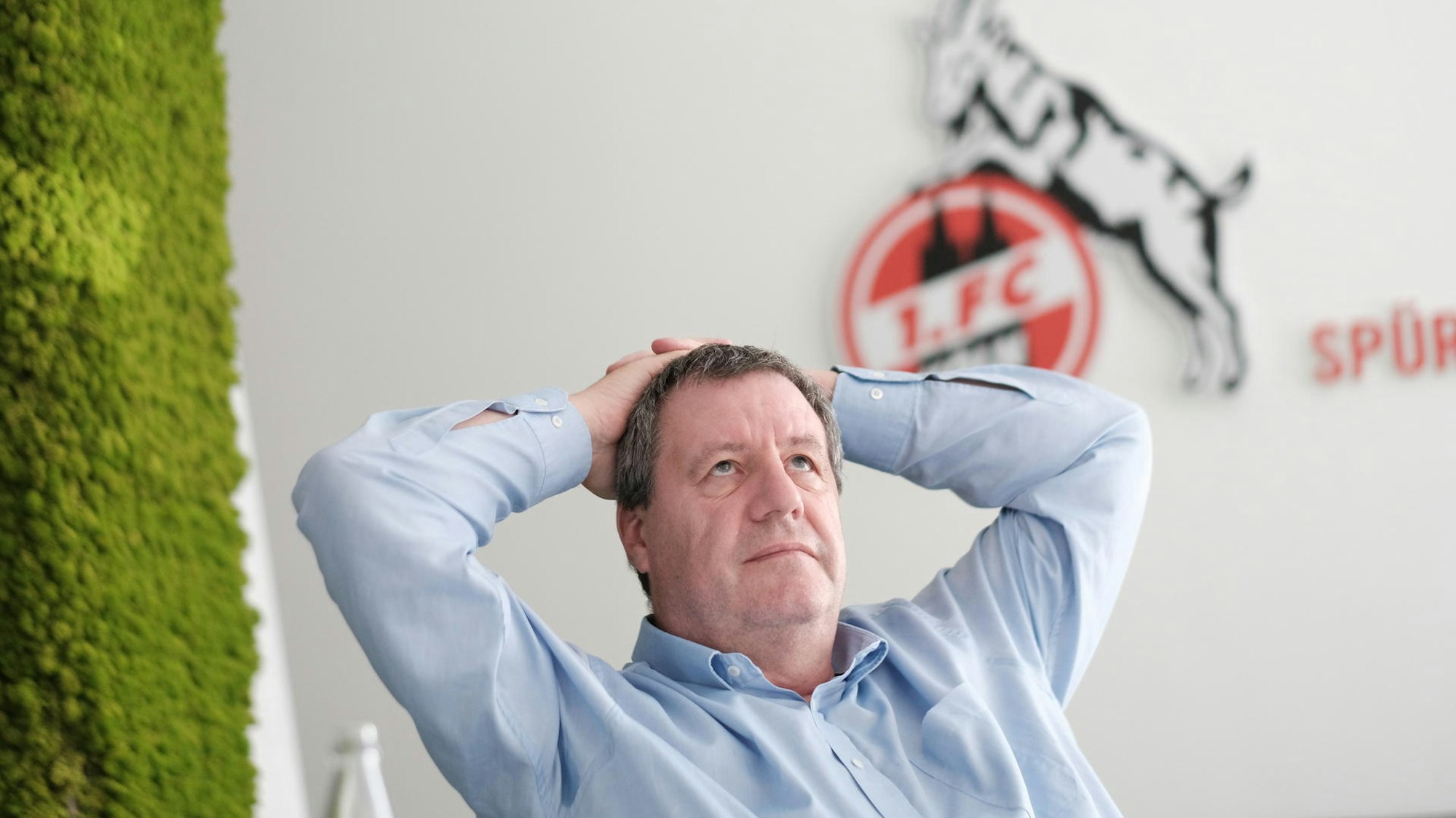 FC-Präsident Werner Wolf im Interview am Geißbockheim.