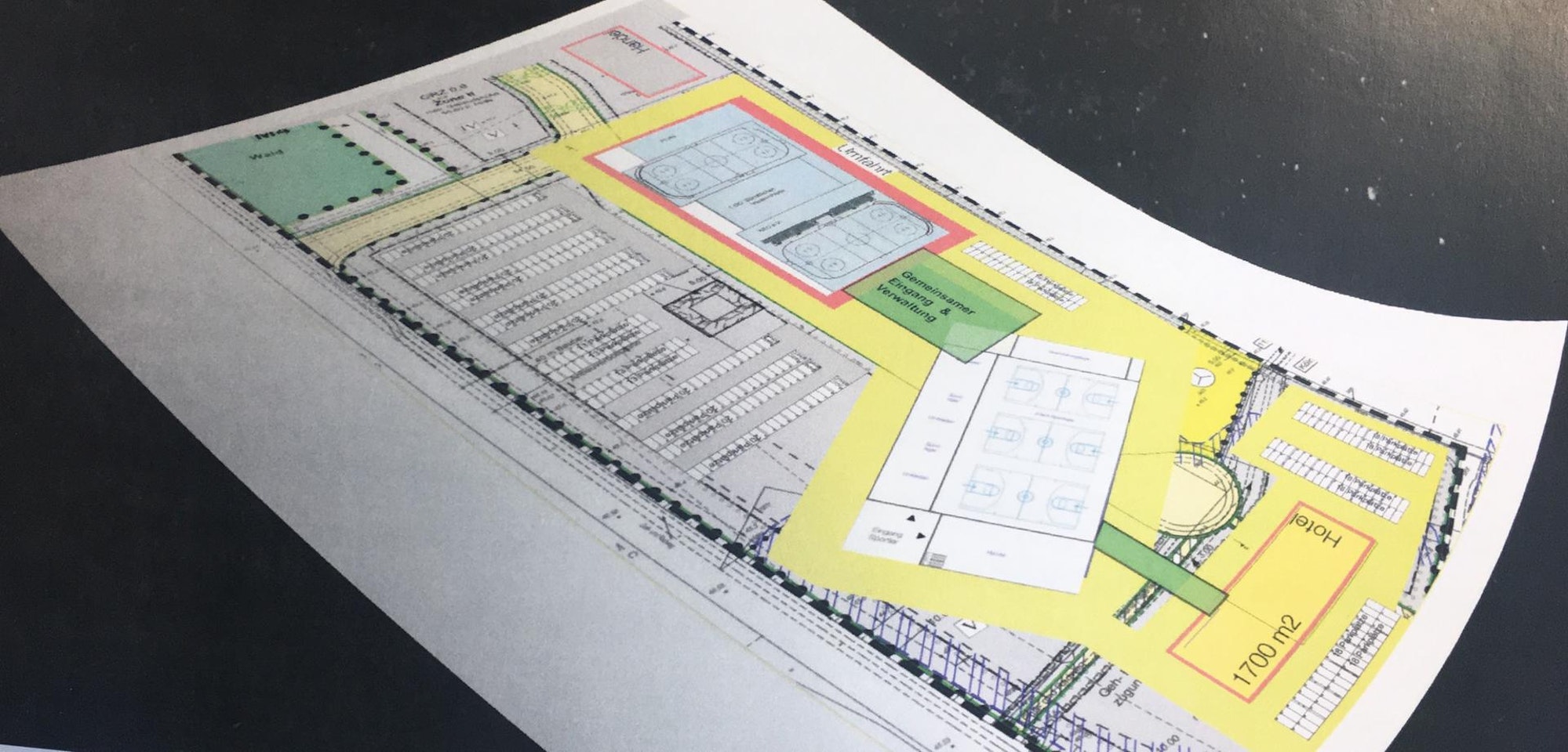 Neue Halle plan