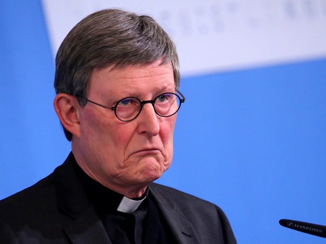 Kardinal Rainer Maria Woelki am 23.03.2021 bei einer Pressekonferenz