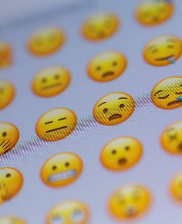 Verschiedene Emojis auf WhatsApp.