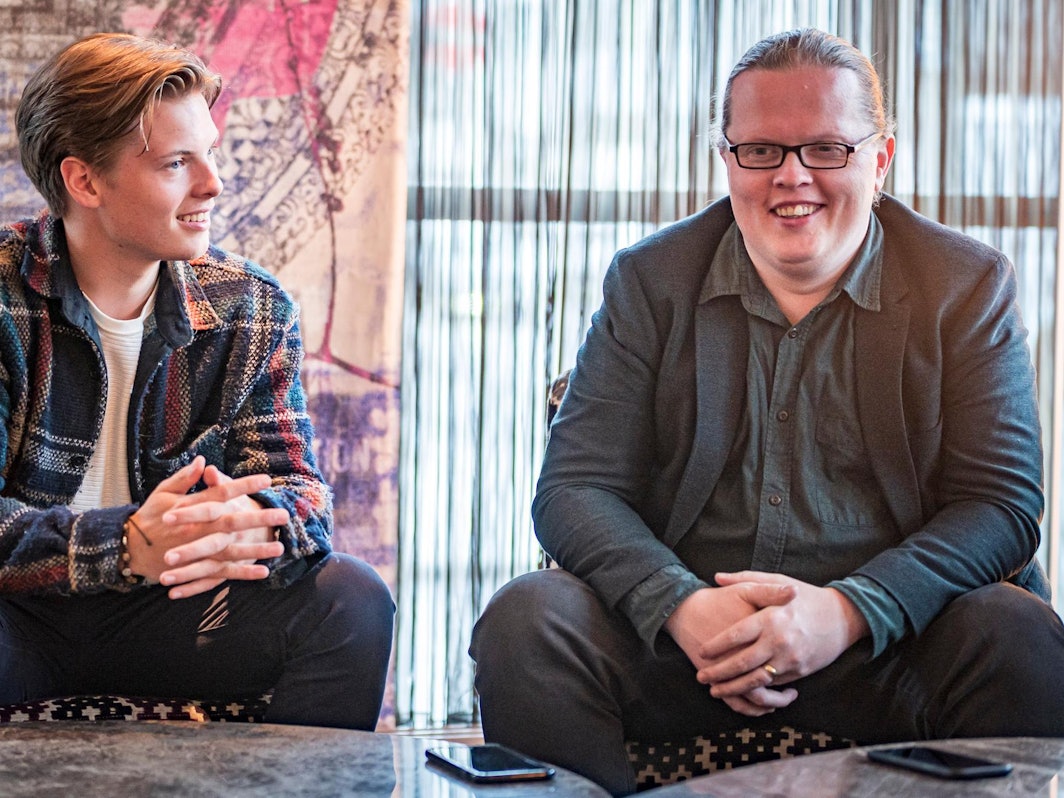 Angelo Kelly (r.) und sein Sohn Gabriel beim EXPRESS-Interview im September 2020