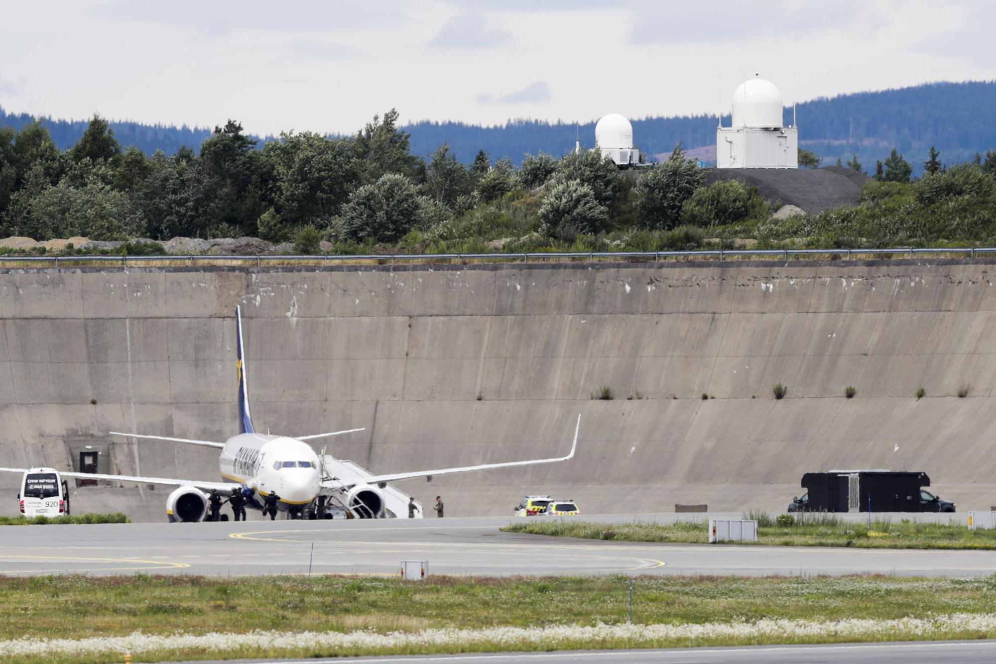 oslo ryanair bombendrohung maschine