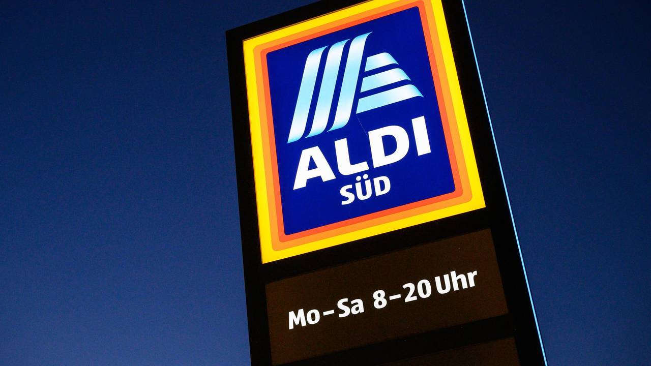Das Logo von Aldi Süd – in Deutschland wird es den Pizzaroboter vorerst nicht geben.