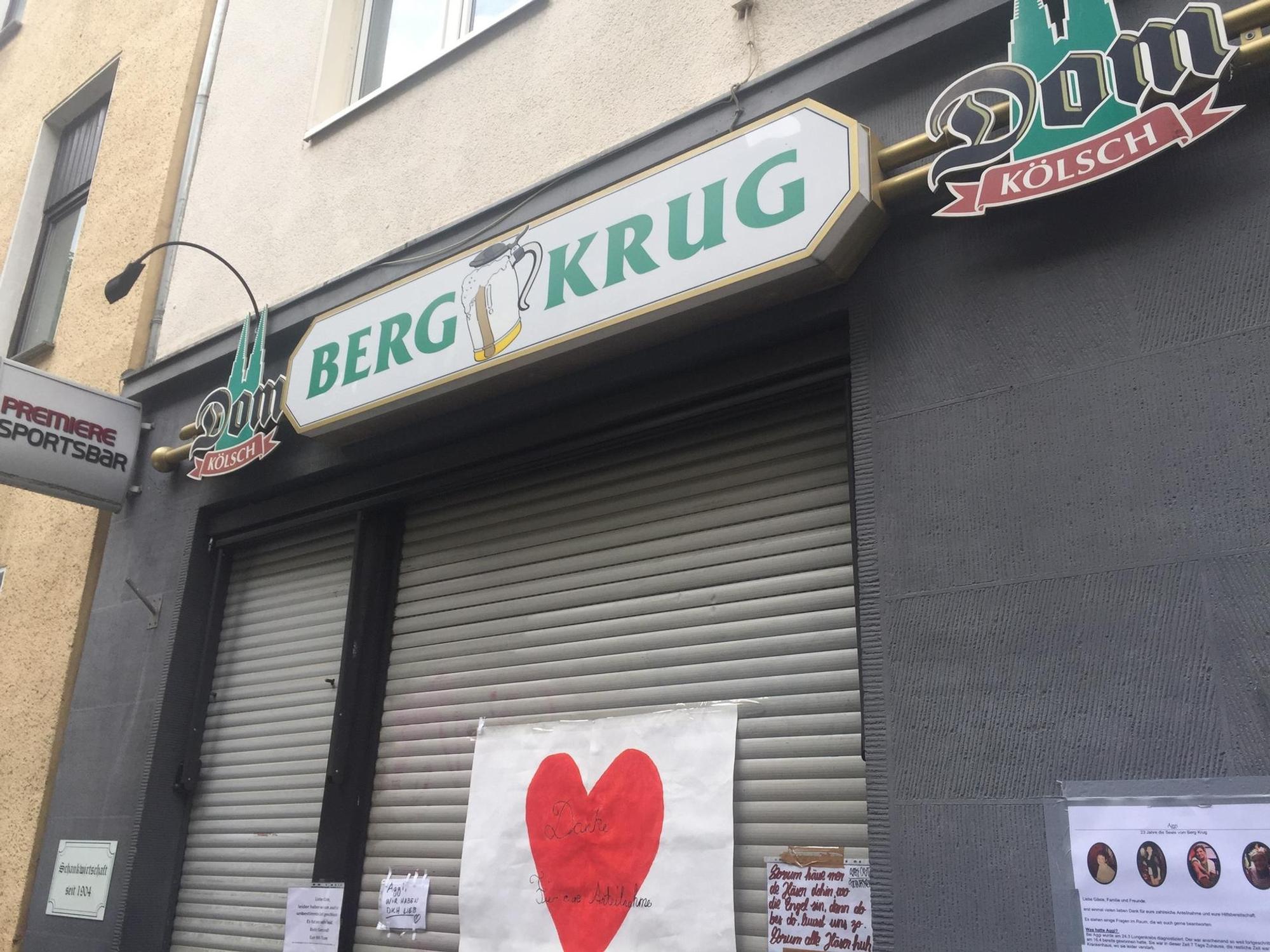 Berg Krug, eine Traditionskneipe. Eine Schanklizenz gibt es hier bereis seit 1904. In der heutigen Form besteht die Kneipe seit 1972.