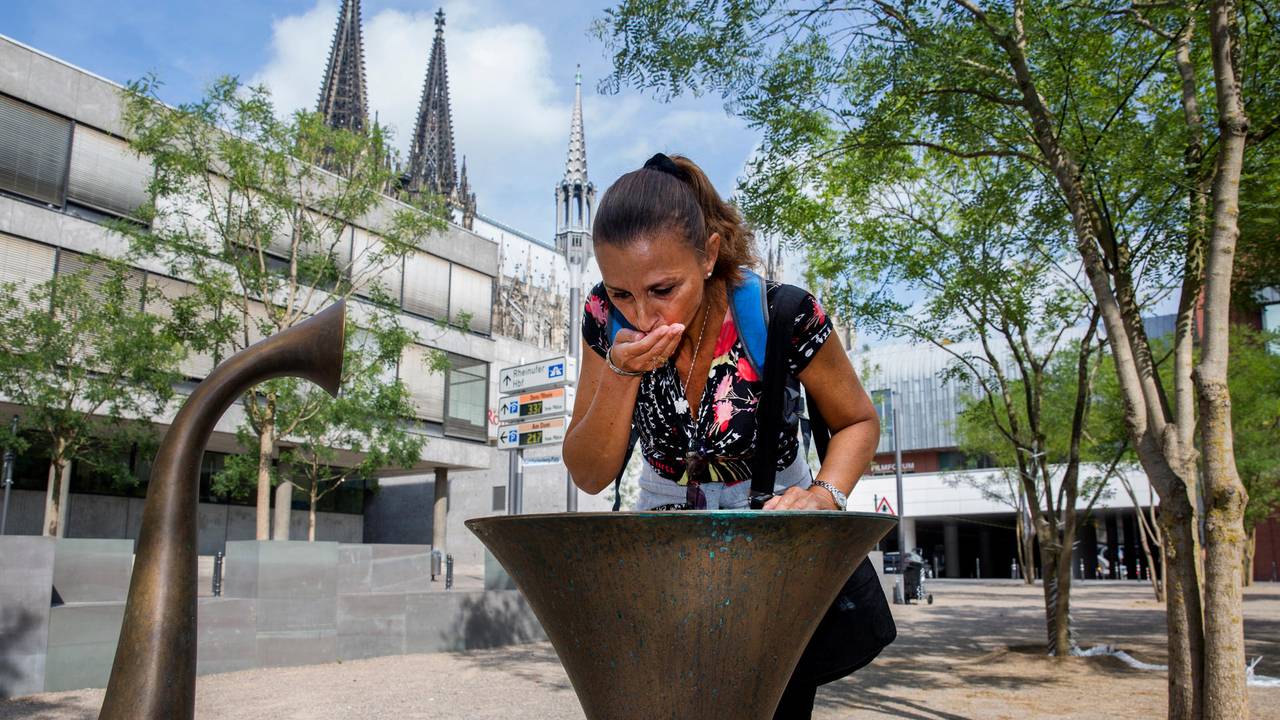 Der Trinkwasserbrunnen am Kurt-Hackenberg-Platz