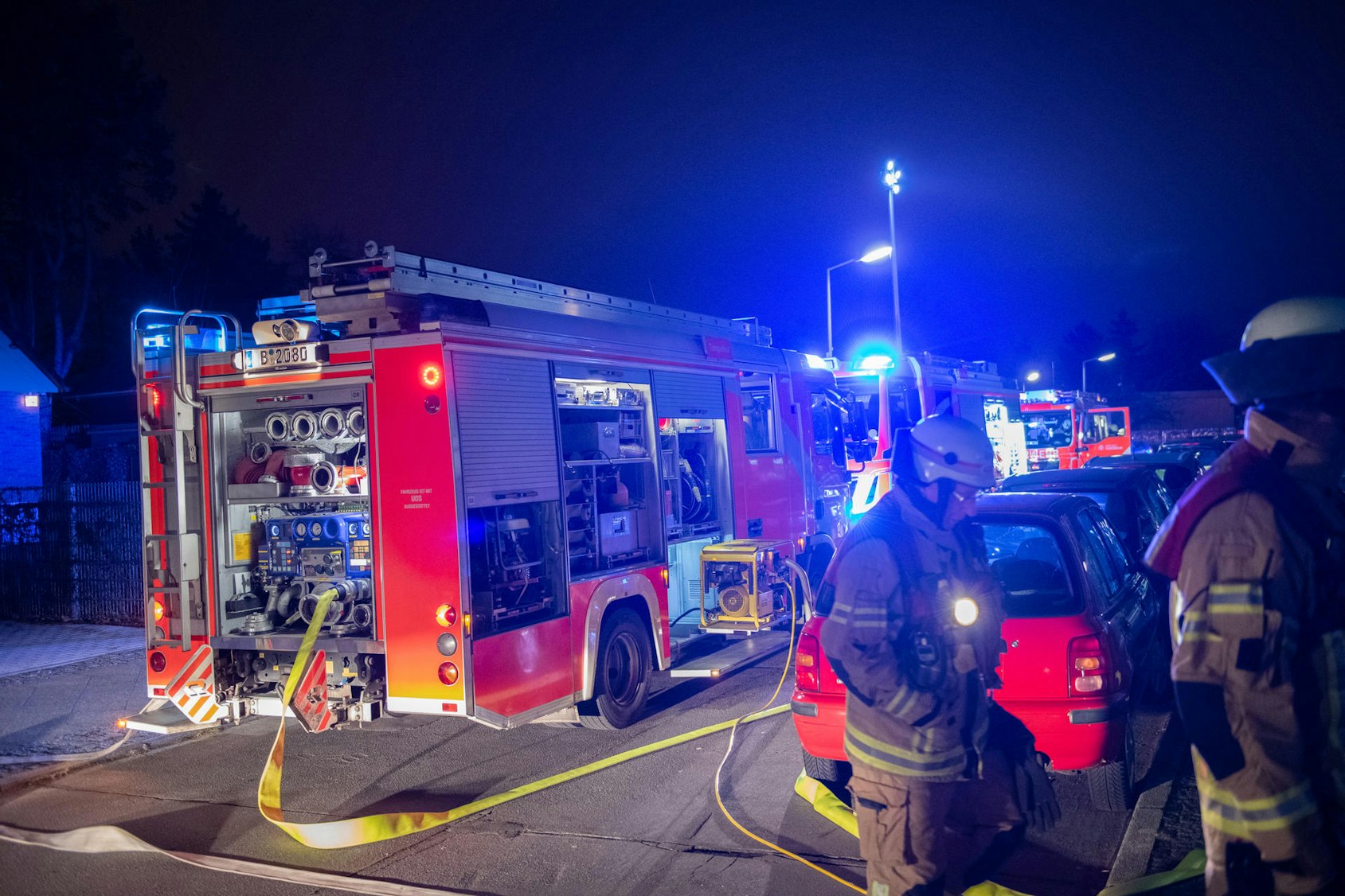 Feuerwehr im Einsatz.
